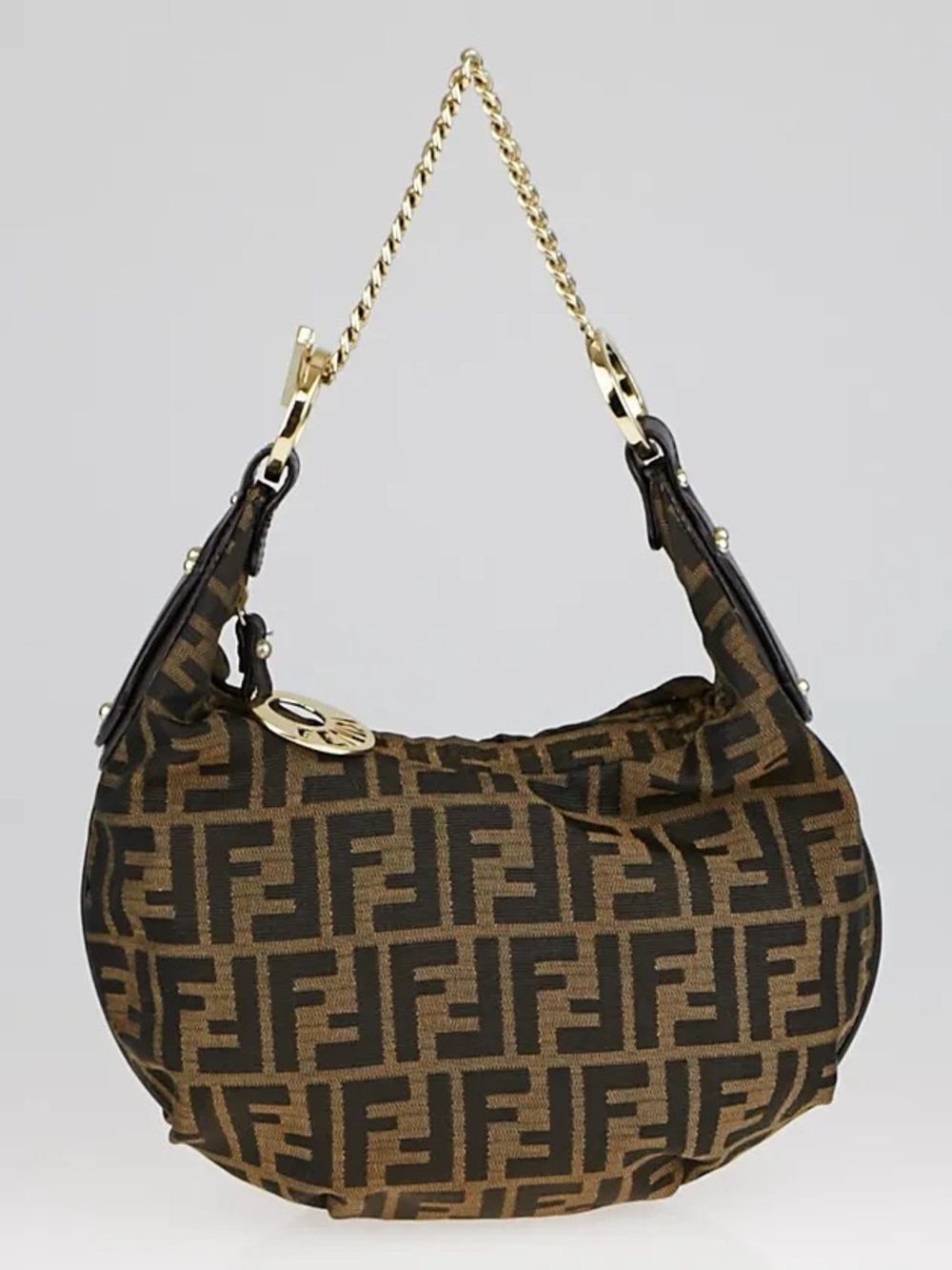 Vintage Fendi Zucca Chef Chain Hobo